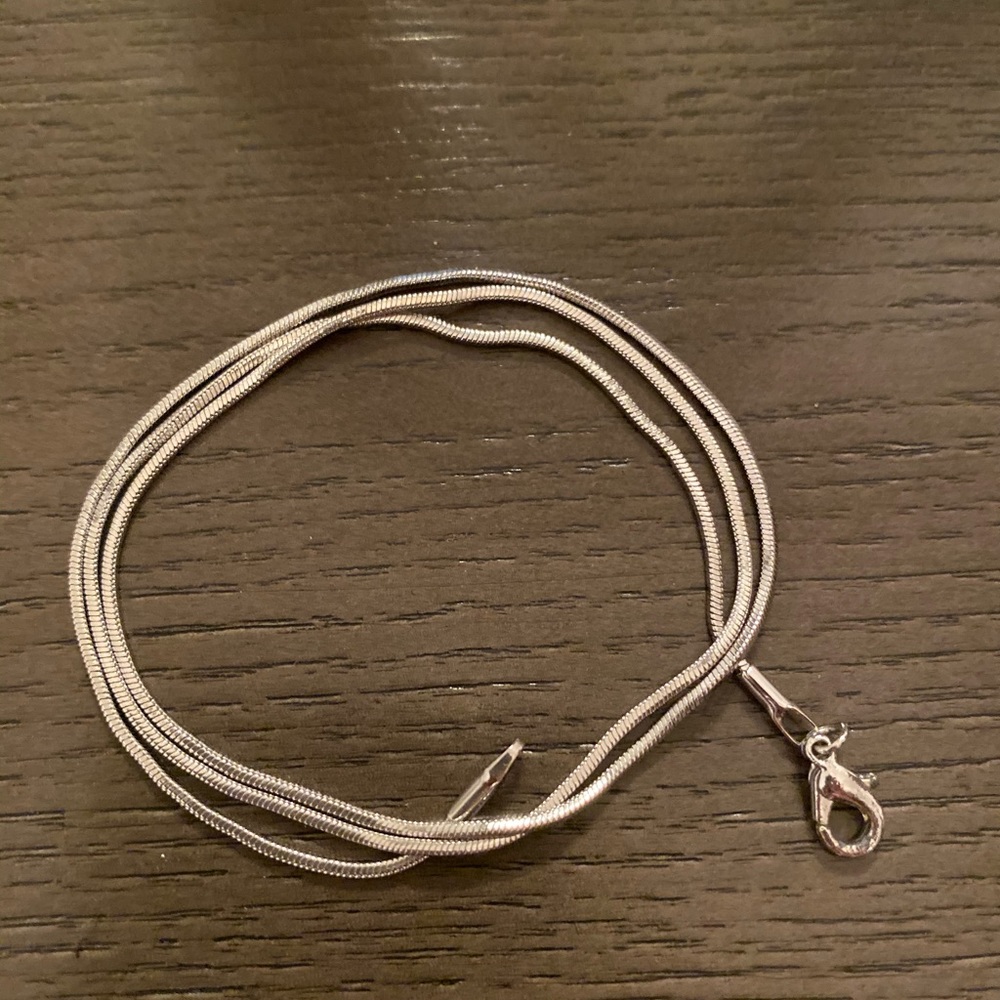 Rhodium plated chain